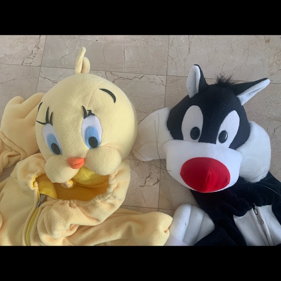 HALLOWEEN - Looney Tunes Tweety Bird and Sylvester adult Costume set— both - Picture 2 of 6
